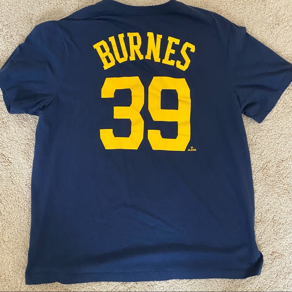 Corbin Burnes Mens XL Milwaukee Brewers Nike Player T-Shirt